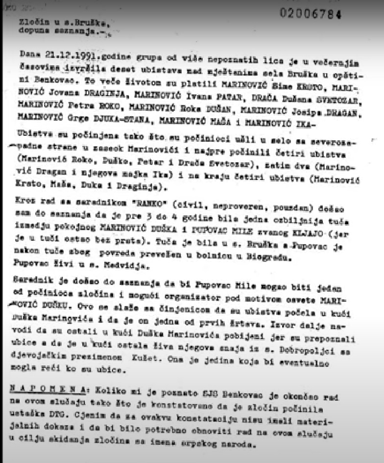 Izvjestaj kapetana korvete Sime Rosica