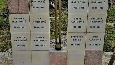 Spomen obilježje ubijenim civilima u Bruškoj