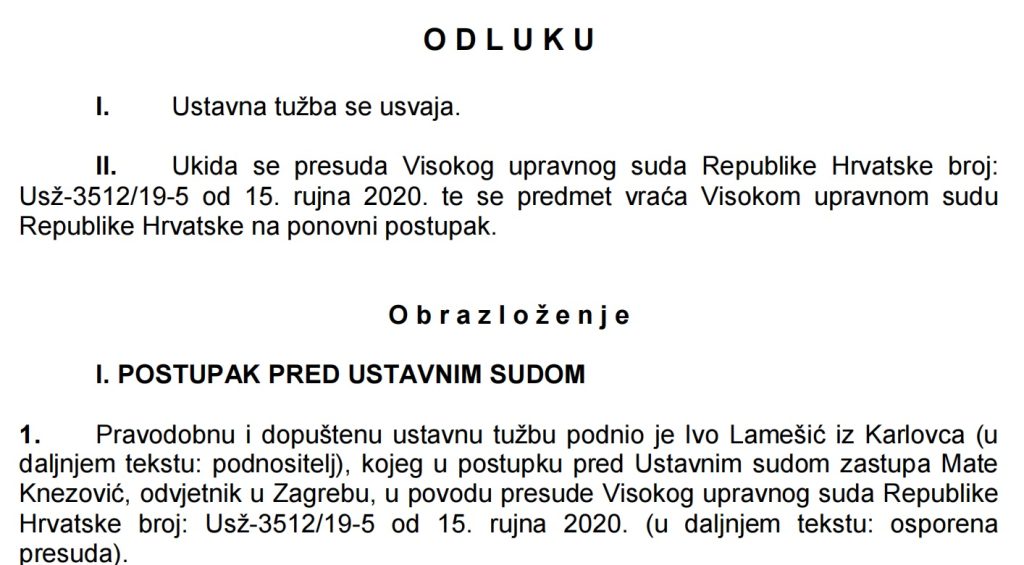 Ustavna tuzba osluka