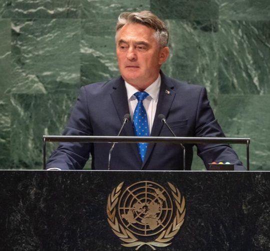 Obraćanje predsjedavajućeg Predsjedništva Bosne i Hercegovine Željka Komšića na Generalnoj debati 78. zasjedanja Generalne skupštine Ujedinjenih nacija, 20.9.2023.