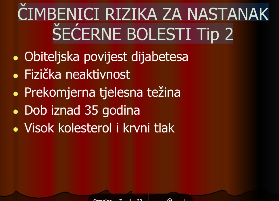 Cimebnici rizika za nastanak secerne bolesti Tip 2