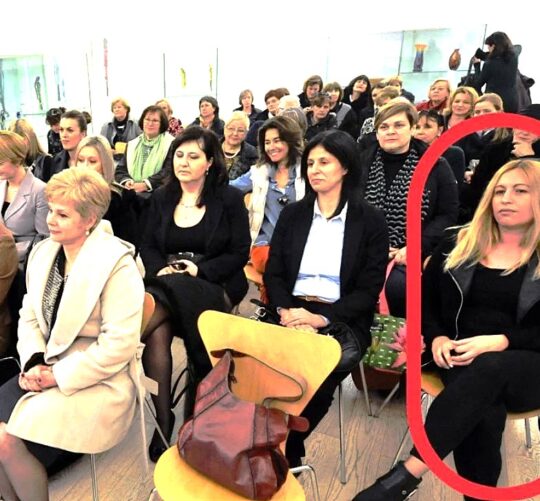 Ivona Cota (u crvenom krugu) kao članica zajednica žena HDZ-a Zadarske županije Katarina Zrinski 2014. godine Foto: Luka Gerlanc/Cropix/Slobodna Dalmacija