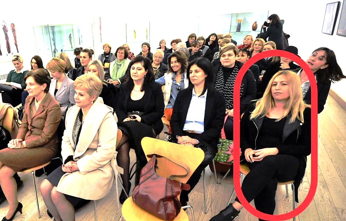 Ivona Cota (u crvenom krugu) kao članica zajednica žena HDZ-a Zadarske županije Katarina Zrinski 2014. godine Foto: Luka Gerlanc/Cropix/Slobodna Dalmacija