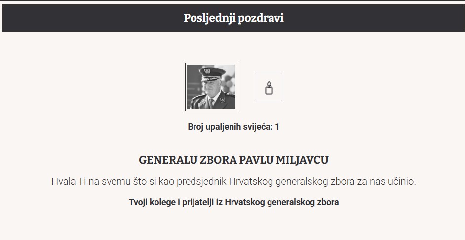 Sjecanje Pavle Miljevac HGZ