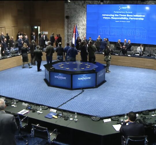 Parlamentarni sumit u Zagrebu " Inicijativa tri mora "