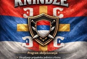 Okuoljanje paravojnih srpskih pripadnika Knindži u Kninu