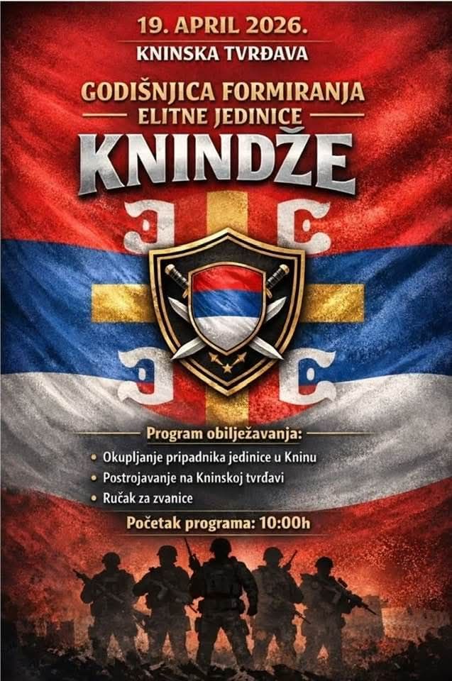 Okuoljanje paravojnih srpskih pripadnika Knindži u Kninu