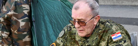 Stjepan Šerić prosvjed pred Saborom