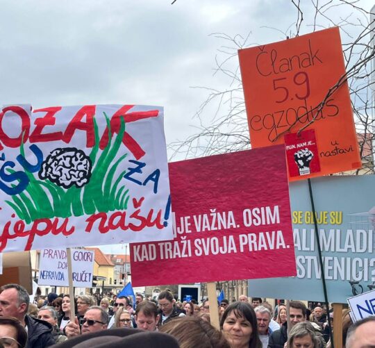 prosvjed u Zagrebu, Sindikalno proljeće