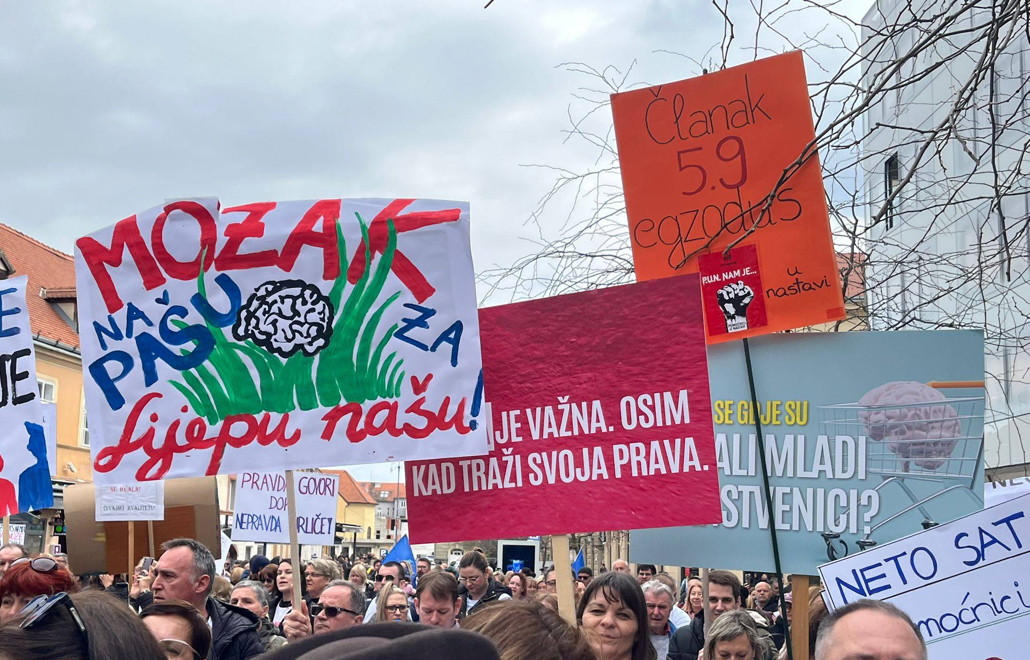 prosvjed u Zagrebu Sindikalno proljece prosvjed u Zagrebu, Sindikalno proljeće