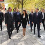 Gordan Jandroković, Nataša Tramišak i Ivan Radić na sastanku u Osijeku