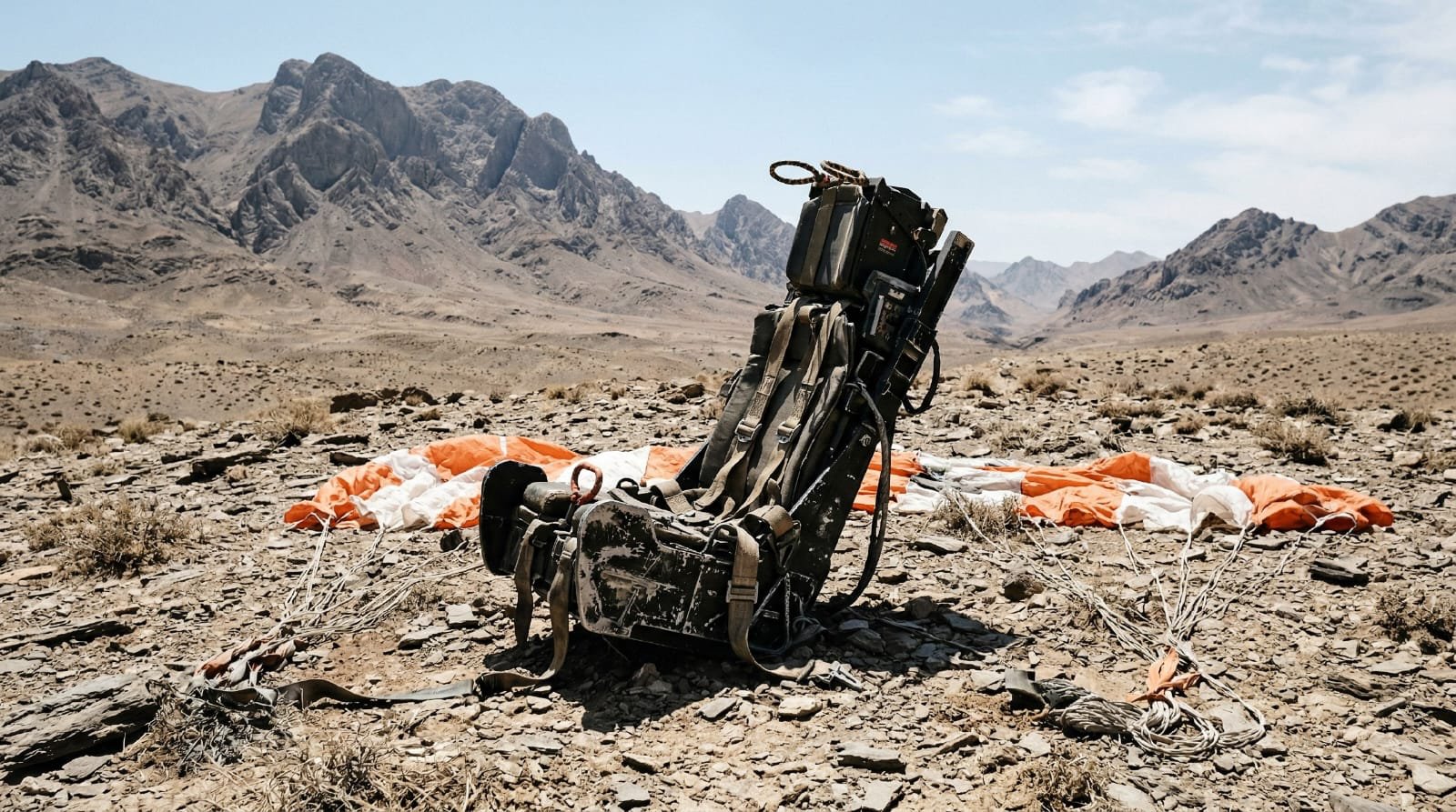 Katapultiran pilot pogođenog F 15 E SAD borbenog zrakoplova