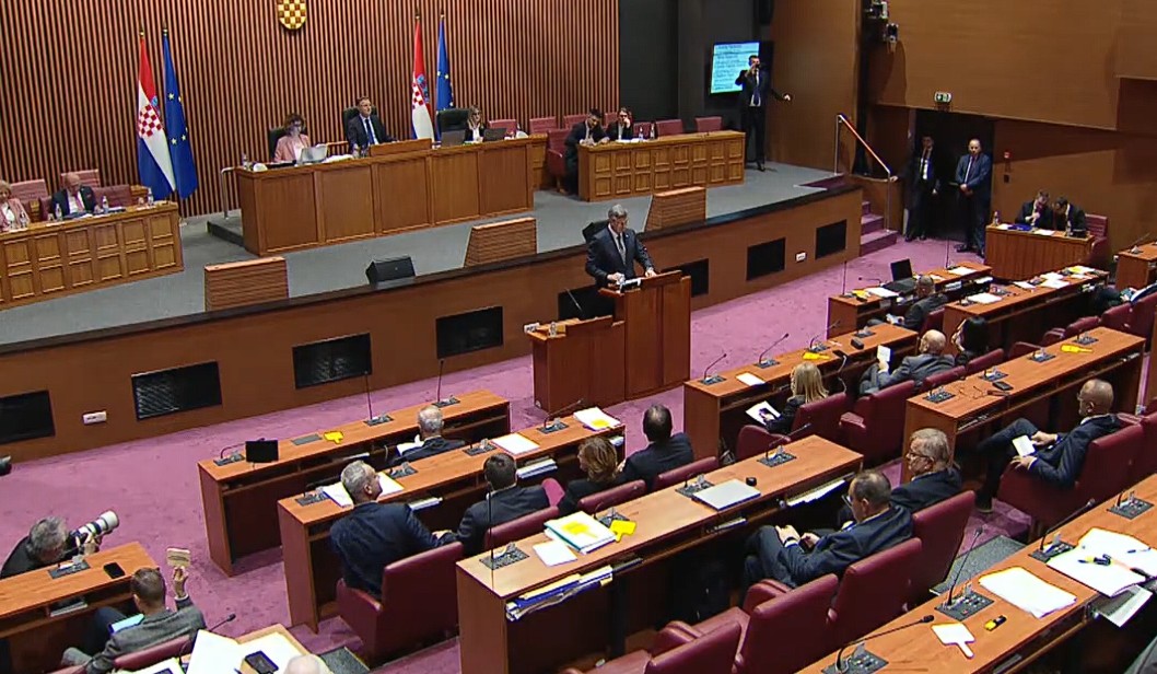 Premijer Andrej Plenković u Hrvatskom saboru