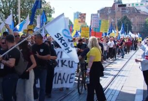Prosvjedi sindikata u Zagrebu 18.travanj2026.