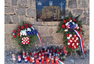 Tulove grede spomen-ploča sedmorici pripadnika 133. brigade HV-a