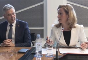 Sjednica Nacionalnog vijeća za suzbijanje korupcije, Mirela Ahmetović predsjednica vijeća.