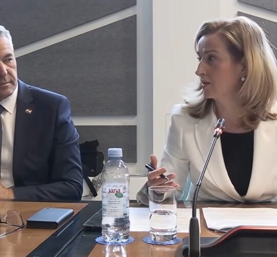 Sjednica Nacionalnog vijeća za suzbijanje korupcije, Mirela Ahmetović predsjednica vijeća.
