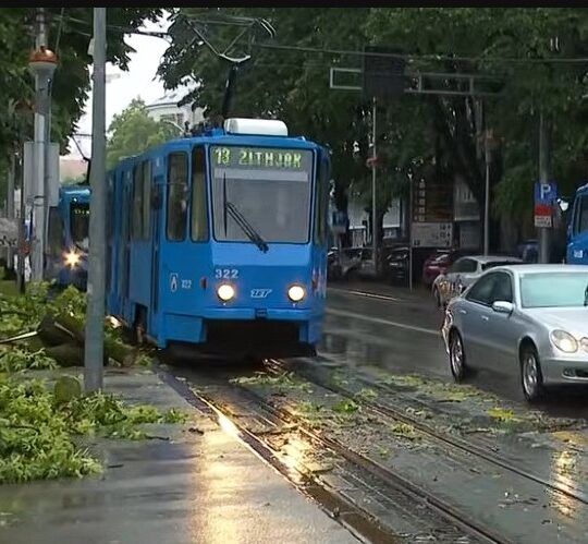 Posljedice snažnog nevremena u Zagrebu