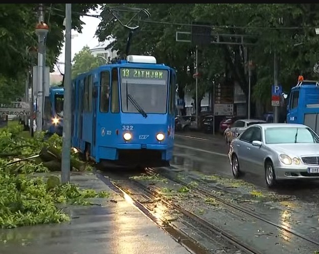 Posljedice snažnog nevremena u Zagrebu