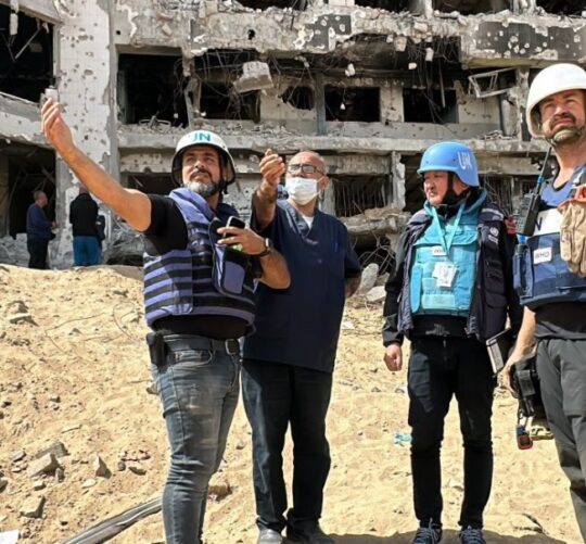 WHO, urušene bolnice, humanitarno pravo