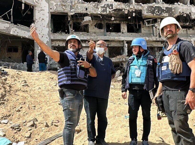 WHO, urušene bolnice, humanitarno pravo