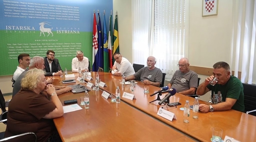 Konferencija za novinare povodom svecanog mimohoda Hrvtaskih branitelja u Puli povodom 31. obljetnice VRO Oluja Mimohod branitelja u Puli