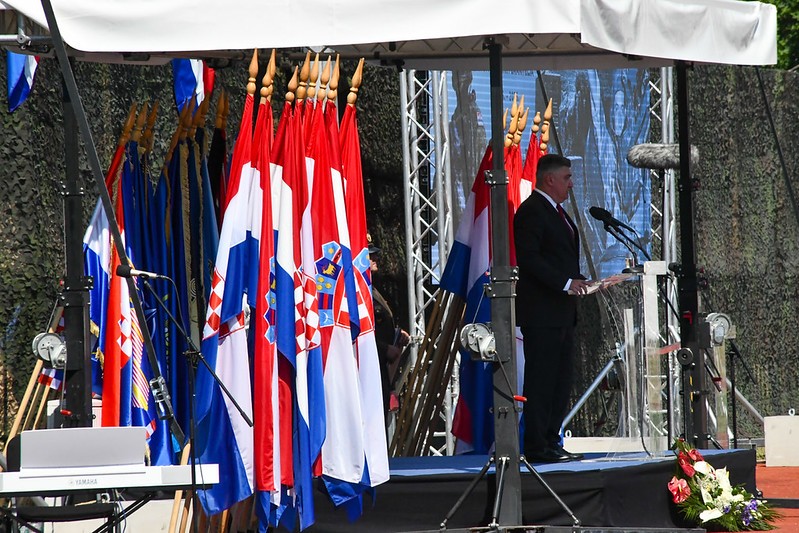 Predsjendik Republike Hrvatske Zoran Milanovic Dan pobjede