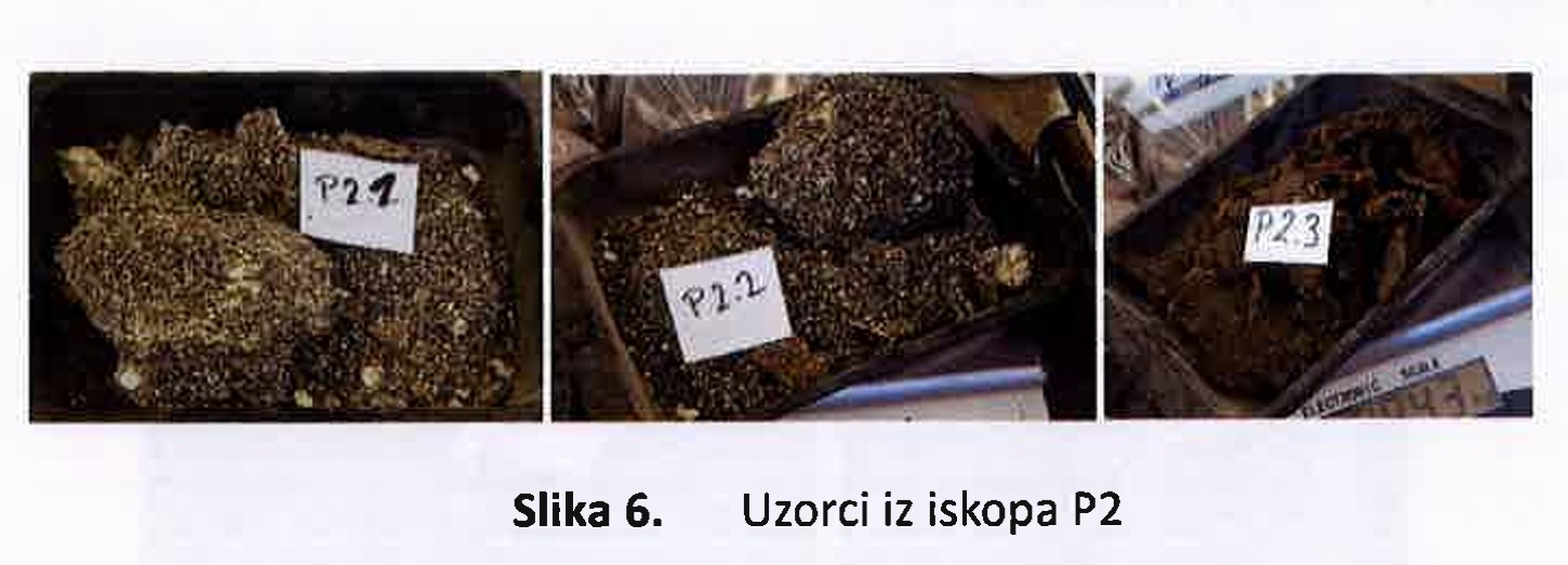Uzorci iskopa P2