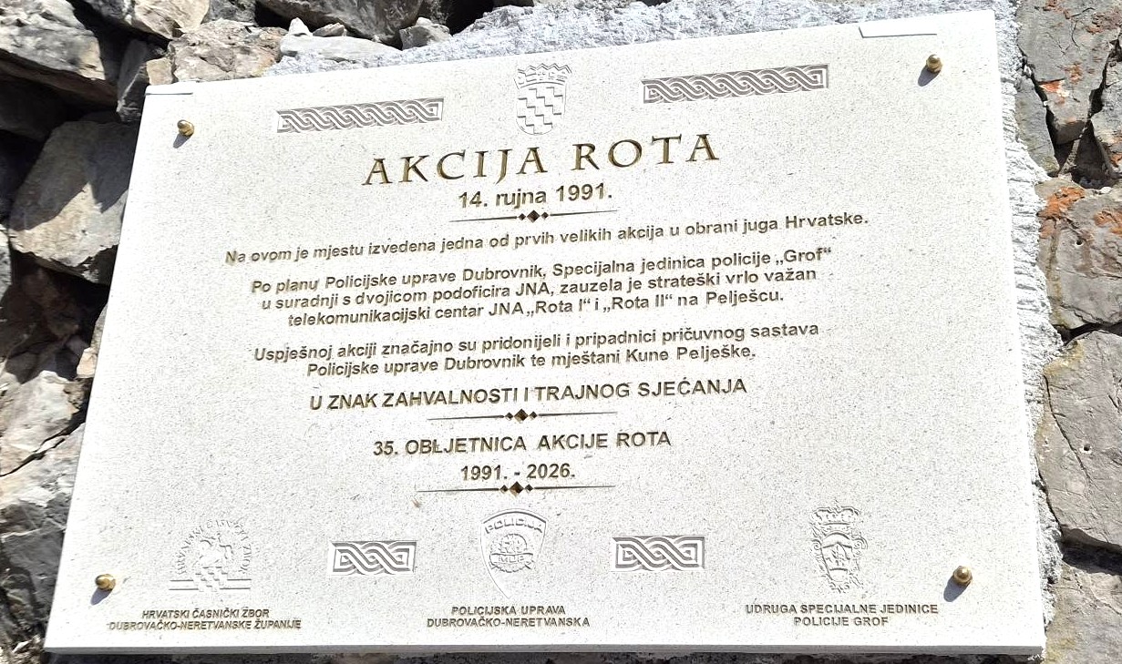 spomen ploca operacija rota Operacija Rota